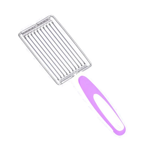 Tomotato Luncheon Meat Cutter,Stainless Tomato Slicer Fruits Cutter Luncheon Meat Slicer with Handle Cheese Boiled Egg Ham Tomato Serrated Slicing Knife