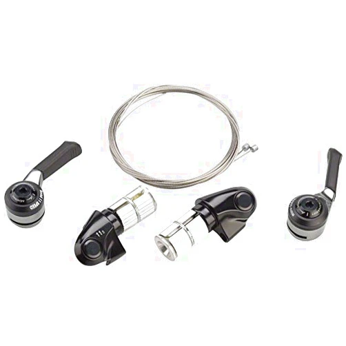 microSHIFT | Bar End Shifter Set | 11-Speed Road | Double/Triple | Shimano Compatible | Black