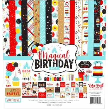 Echo Park Paper Company Magical Birthday Boy Collection Kit Paper