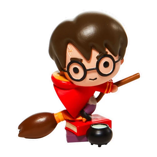 Enesco Wizarding World of Harry Potter Charms Collection Series 5 Riding on Broom Figurine, 3.23 Inch, Multicolor