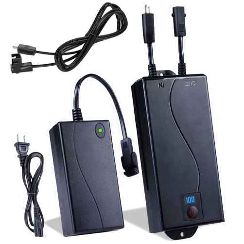 Xpopox Rechargeable Battery Packs for Reclining Furniture - 2500mAh with LCD Display for Electric Recliners, Power Sofas, Lift Chairs and Couch - only Compatible with 2-Pin Connector Motion Furniture
