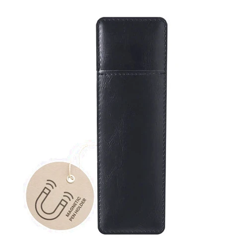 Performore Magnetic Pen Holder Pouch (Leather) for Refrigerator OR Metal Surface 1 Pouch