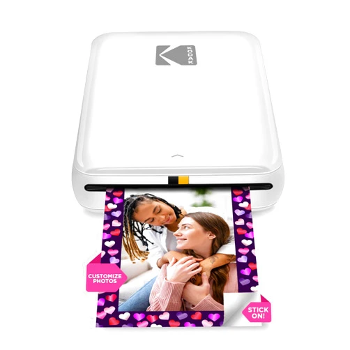 KODAK Step Instant Smartphone Photo Printer - Portable Mini Color Wireless Mobile Printer - Zink 2x3” Sticky-Back Photos - Bluetooth Compatible with iOS & Android Devices - Fun Editing App - White