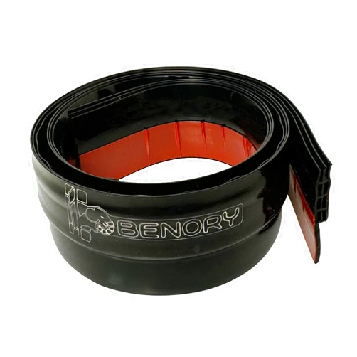 Benory Door Draft Stopper,Silicone Weather Stripping Noise Stopper Strong Adhesive,Black