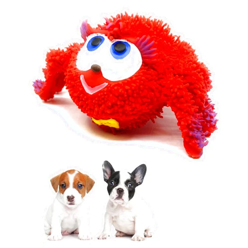 Lucas b Natural Dog Toys Puppy Toys for Teething, red Spider, 100% Natural Rubber (Latex). Lead-Free & Chemical-Free Small Breed Complies to Same Safety Standards as Baby Toys. Help Clean Teeth and Soothe Gums
