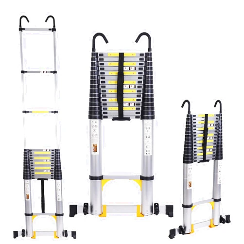 BOWEITI Telescoping Extension Ladder 20.3FT, Aluminum Lightweight Extension Ladder with Locking Mechanism,Heavy Duty RV Collapsible Ladder for Household, Outdoor Work 330 lbs Load