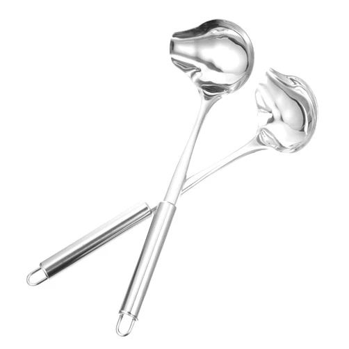DOITOOL 2pcs Stainless Steel Sauce Spoon Chocolate Mint Precision Tools Chocolate Panettone Small Sauce Ladle Gravy Spoon Ladle with Spout Hot Pot Spoon Kitchen Gadget Duckbill Soup Spoon