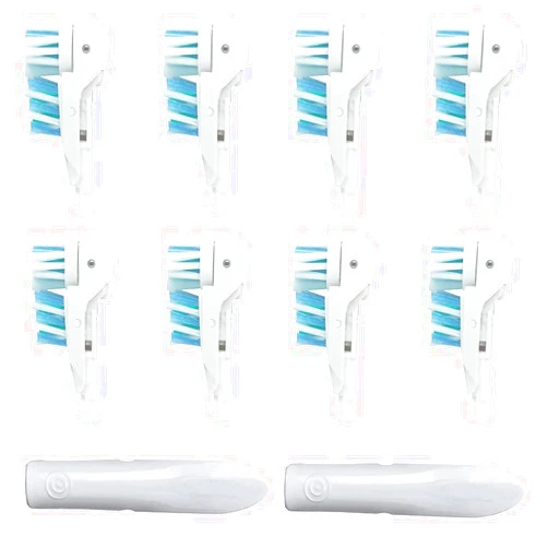 Othanary Sensitive Replacement Toothbrush Heads Compatible with Oral-B Cross Action Power 3733 4732,Rotating Powerhead and Crisscross Bristles (White)