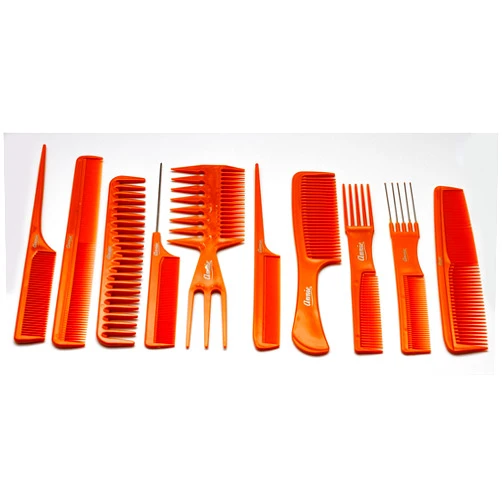 Annie 10 Piece Professional Comb Set color - Bone, perfect for styling hair, hair style, hair stylist, long hair, short hair, for all hair lengths