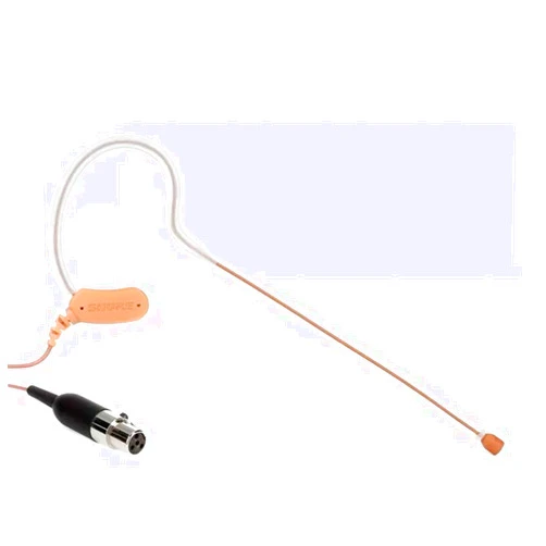 Shure MX153 Earset Headworn Microphone - Cocoa, Omnidirectional Mic, TQG / TA4F Connector Wireless Bodypack Transmitters (MX153C/O-TQG)