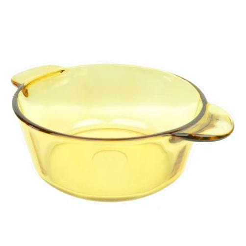 Visions Amber Glass Casserole Dish/Dutch Oven Pot