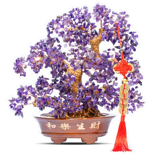 GEMBOURY Natural Large Amethyst Tree,14