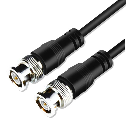Tan QY BNC RG-59/U Cable 6Ft- BNC Male to Male Extension Connector Adapter RF Professional RG-59/U Grade Coaxial Wire Cord Cable Jack Plug for Video Security Camera CCTV Systems, Oscilloscope (6Ft)