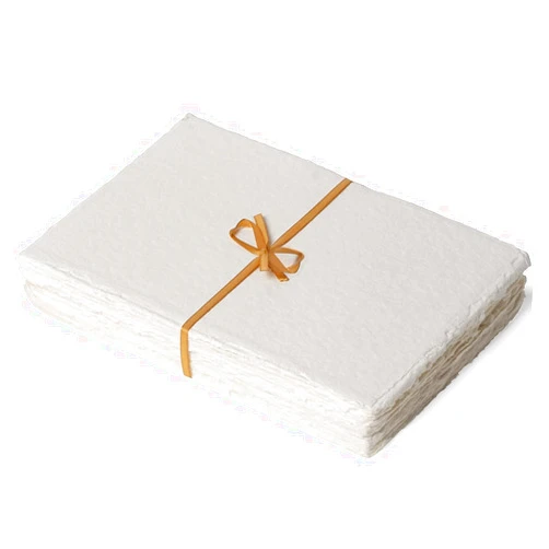 NomadCraftsCo. 400 GSM | 40 Sheets | Vintage Paper, Handmade Paper, Deckled Edge Paper Made of Virgin Egyptian Cotton - Textured Paper, Old Paper, Fancy Paper, Khadi Paper, Rough|Textured Drawing| Sketching Paper