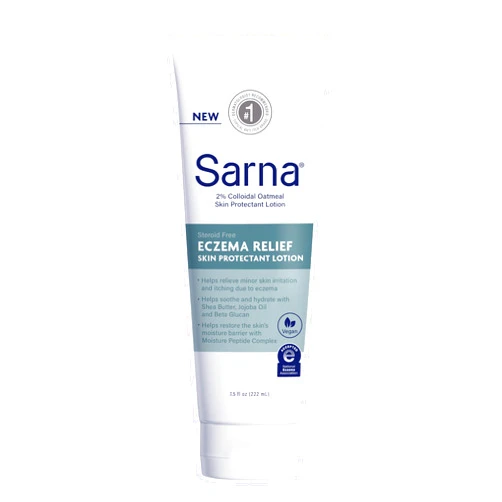 Sarna Eczema Relief Skin Protectant Lotion, with 2% Colloidal Oatmeal, Temporarily Protects and Helps Relieve Minor Skin Irritation and Itching Due to Eczema and Rashes, Steroid-Free, 7.5oz