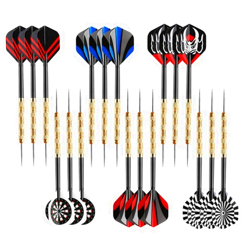 Accmor Steel Tip Darts, Professional Metal Darts, Darts Metal Tip Set, Metal Darts for Dartboard,18 pcs