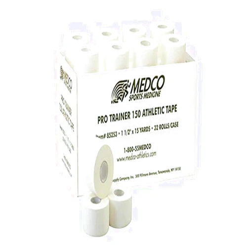 Sammons Preston Medco Pro-Trainer 150 Athletic Tape, 100 Count Box of 1.5
