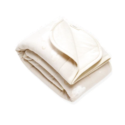 Burt's Bees Baby Reversible Blanket, Nursery, Stroller & Tummy-Time Organic Jersey Cotton Quilted Infant & Toddler Bedding