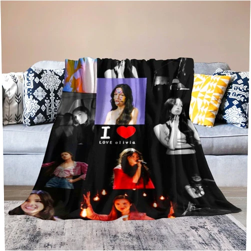 Piegricdiat Music Singer Throw Blanket Comfortable Blanket with Beautiful Female Singer, Suitable for Bedroom Soft Decorations (40 * 50in)