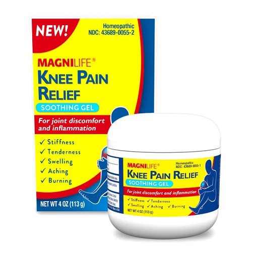 MagniLife Knee Pain Relief Soothing Gel, Reduces Swelling & Inflammation of Sore Muscles, Joint Discomfort, Injuries - All-Natural Arnica - 4oz.