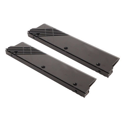 Sxhlseller Aluminum Alloy DDR Memory Heatsink, MEO PMOAB H Cooler DDR Heatsink, Replacement Computer Memory Water Cooling Heatsink for DDR5 Memory, 2Pcs (Black)