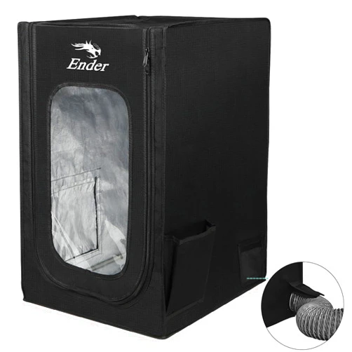 Skouphy Creality Enderplus 3D Printer Enclosure with Fan Interface Fireproof and Dustproof Constant Temperature Dust Cover 480 * 600 * 720mm for Ender 3/Ender 3V2/Ender 3S/S1/S1 Pro/Ender 3 Neo/3 V2 Neo