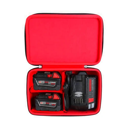 Hermitshell Hard Travel Case for Milwaukee M18 18V Battery and Charger