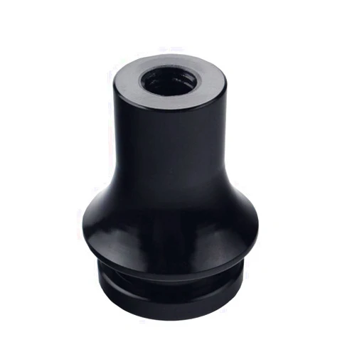 DEWHEL Shift KNOB Boot Retainer/Adapter for Manual Gear Shifter Lever 12X1.25 (Black)