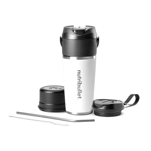 nutribullet Flip Portable Blender with Insulated Cup, White, NBPB50350AW