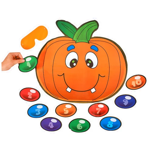 Fun Express Halloween Game Pin The Nose On The Pumpkin (up to 10 Players)