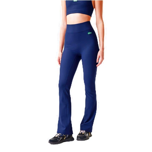 Lacoste Women's Ribbed Flare Pants