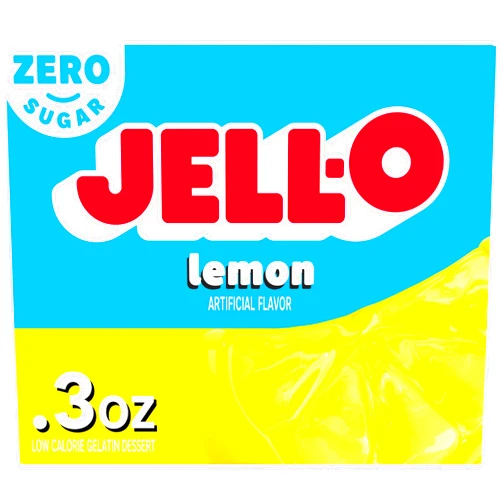 Jell-O Lemon Sugar Free Gelatin Dessert Mix (0.3 oz Box)