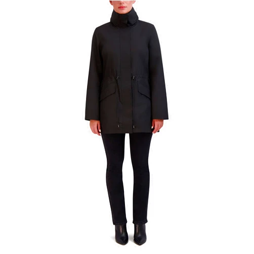 Cole Haan Womens Adjustable Unlined Packable Coat