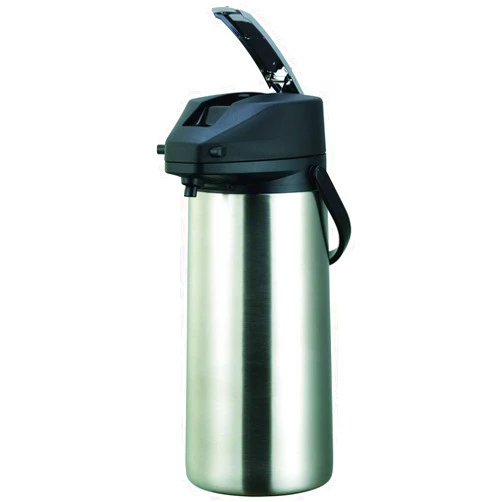 Service Ideas Ideal Settings 213020001 Airpot, Stainless Steel lined, 3 Liter, Stainless/Black