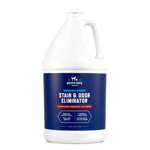 Rocco & Roxie Supply Co. Stain & Odor Eliminator for Strong Odor - Enzyme Pet Odor Eliminator for Home - Carpet Stain Remover for Cats & Dog Pee - Enzymatic Cat Urine Destroyer - Carpet Cleaner Spray