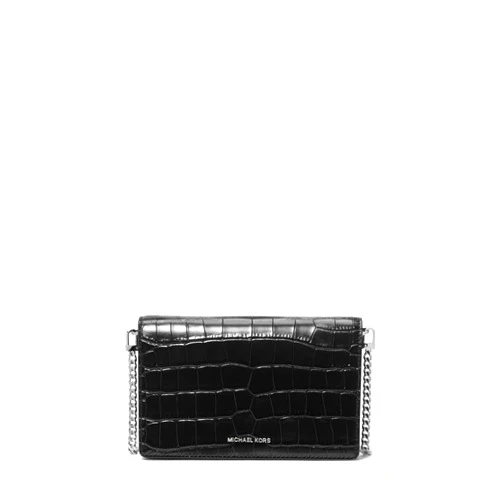 Michael Kors Jet Set Medium Flap Chain Crossbody, Black