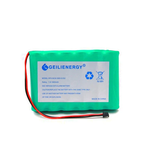 GEILIENERGY 6PH-H-4/3A3600-S-D22 7.2v 3600mAh Ni-MH Battery Compatible with DSC IMPASSA 9057 Battery Wireless Security System