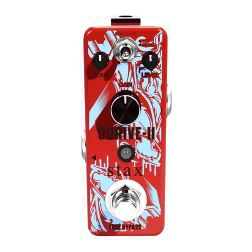 Stax Overdrive Guitar Pedal, Classic Tube Overdrive Pedals for Electric Guitar Mini Size True Bypass