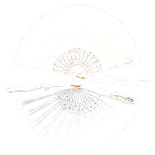 BtlBee White Foldable Feather Fan Handheld Chinese Vintage Style Hand Held Folding Fans for Party Wedding Dancing Decoration
