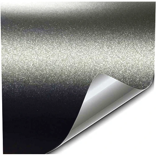 VViViD+ Premium Vinyl Wrap Film (1ft x 5ft, Matte Metallic Black)