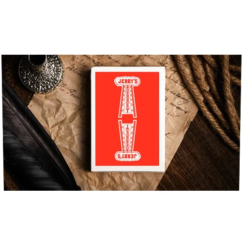 MJM Jerry's Nugget (Atomic Red) Marked Monotone Playing Cards