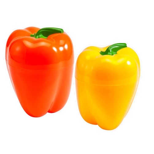 Hutzler Yellow Pepper Saver and Orange Pepper Saver Set