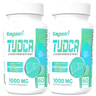 Kayseari TUDCA Bile Salts Supplement 1000mg - 120 Veggie Capsules,Liver Support Supplement for Men,Women,Gelatin Free