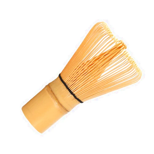 AOTISBAO 100 Prong Matcha Whisk Natural Bamboo Tea Powder Whisk Semi-handmade Chasen for Making and Stirring Matcha Golden Bamboo Matcha Green Tea Whisk Chasen