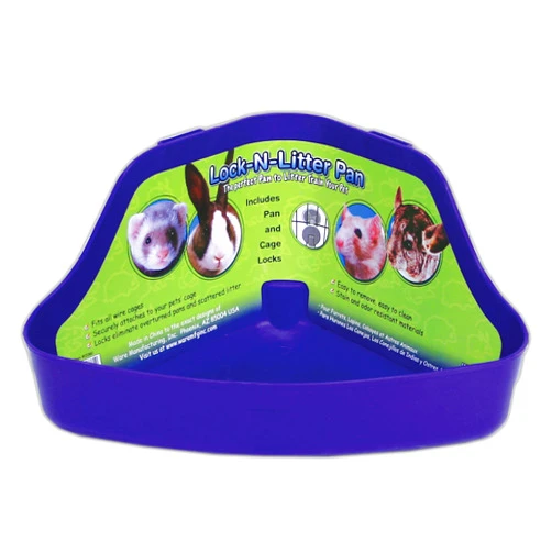 Ware Manufacturing Plastic Lock-N-Litter Pan for Small Pets, Colors May Vary