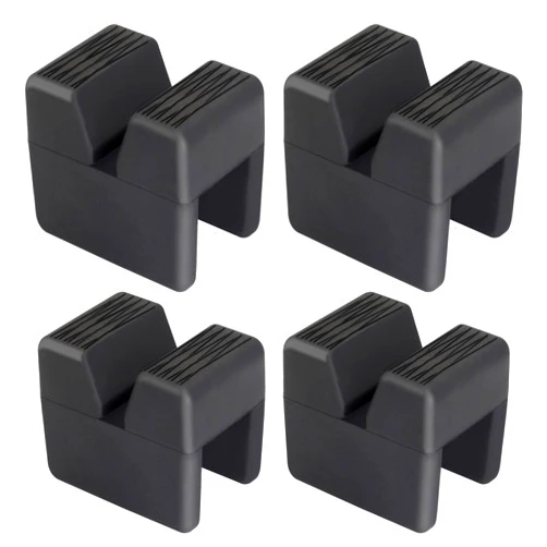Seven Sparta 2 Pcs Car Jack Pad Adapter for Jack Stand Universal Rubber Slotted Frame Rail Pinch Welds Protector - 3.0 tons (Cube, 2)