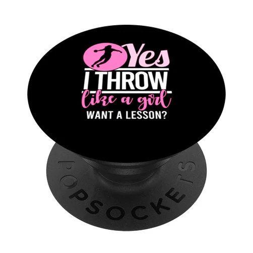 Discus Thrower Gift For Women Track And Field I Throw Like A Girl Discus Thrower Track And Field Women PopSockets Swappable PopGrip