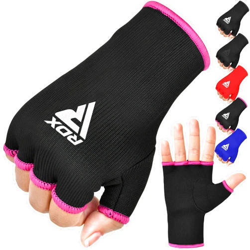 RDX Boxing Hand Wraps Inner Gloves Men Women, Half Finger Elasticated Bandages, Under Mitts Fist Protection, Muay Thai, Kickboxing, MMA, Martial Arts Speed Bag Punching Training