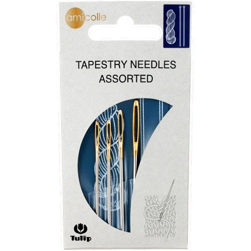 TULIP CO.LTD Tulip Big Eye Tapestry Needles-1 Each Size 13, 14, 15 & 16 4/Pkg, Multicolor
