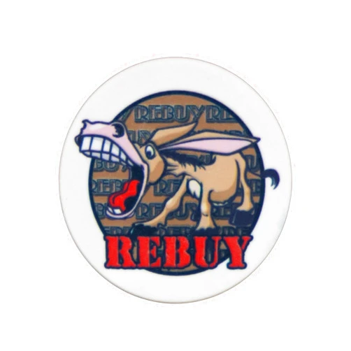 Nevada Jacks Donkey Rebuy Poker Chips (Pack of 10)
